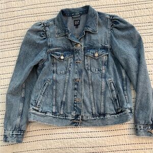 GAP Denim Jacket - puff sleeves. Never worn. No tags